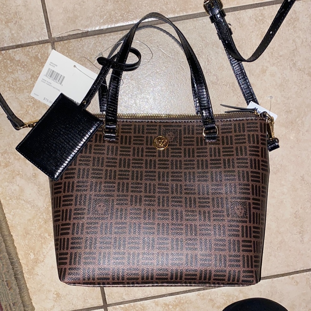 Brand new Anne Klein Alex variety satchel with card holder